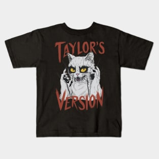 death metal taylors cat version Kids T-Shirt